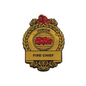 Fire Chief Plastic Badge