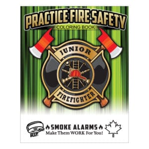 Colouring Book - Practice Fire Safety - Smoke Alarms Message
